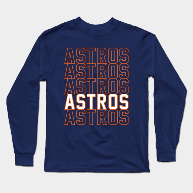 ASTROS Long Sleeve T-Shirt by Throwzack